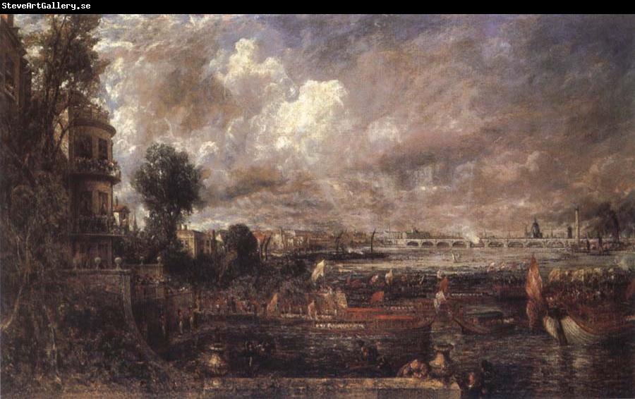 John Constable The Opening of Waterloo Bridge